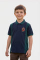 Alpine Kids Panel Polo Shirt Navy Blue – Premium Cotton