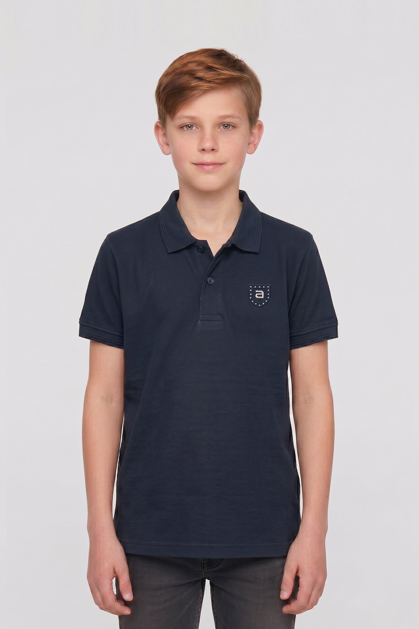 Alpine Kids Minimal Polo Navy Blue – Premium Quality