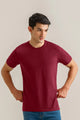 Maroon Basic Tee