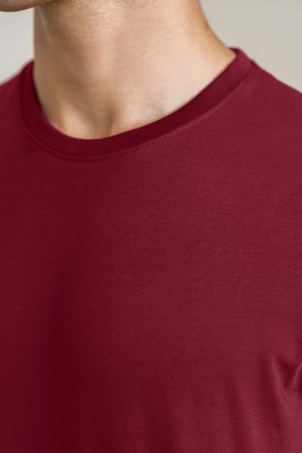Maroon Basic Tee