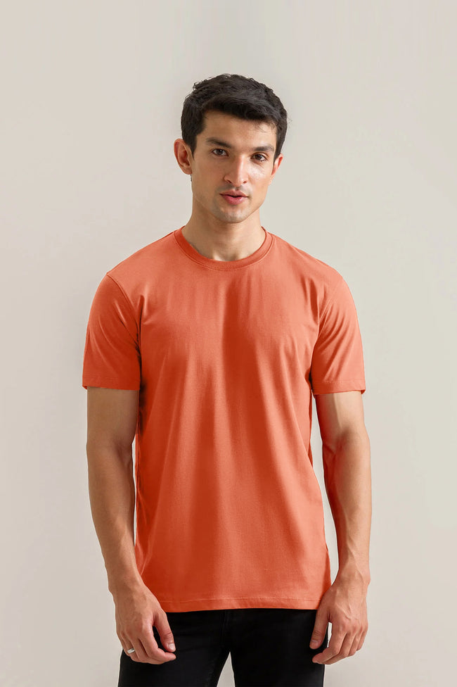 Peach Basic Tee Hover Image