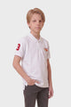 Alpine Kids Classic Polo Shirt White – Premium Cotton