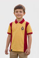 Alpine Kids Panel Polo Shirt Yellow – Premium Cotton